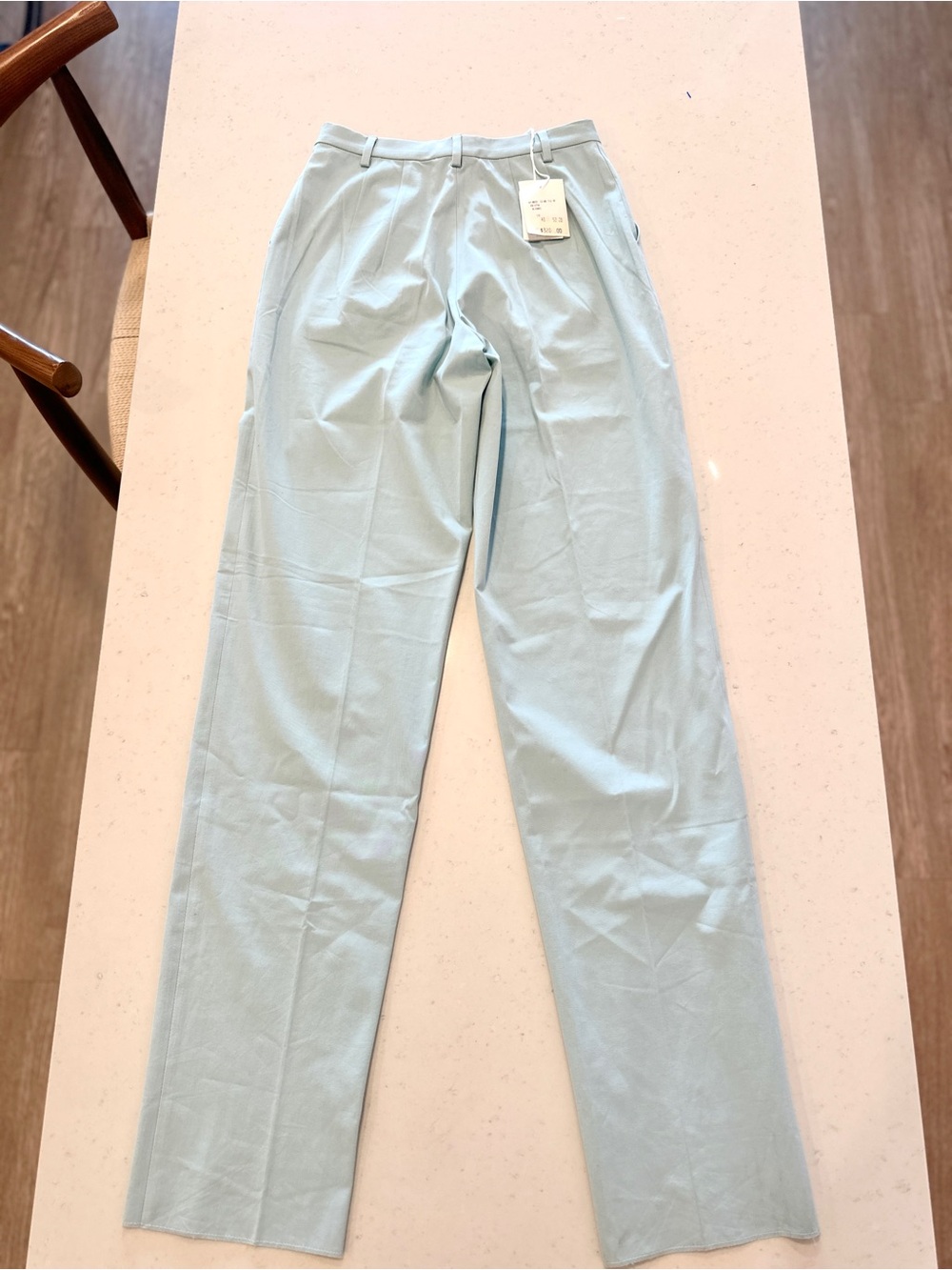 NWT Gunex Tailored Trousers Size 6 Light Blue Italian Made Designer PremiumTrend - Picture 6 of 7